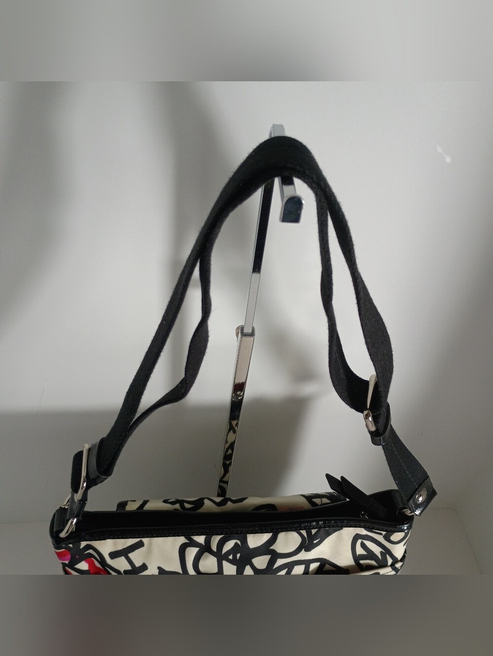COACH DAISY FLORAL GRAFFITI CROSS BODY PURSE W MATCHING WALLET - Picture 8 of 17